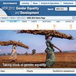 WDR - WORLD DEVELOPMENT REPORT ON GENDER EQUALITY AND DEVELOPMENT